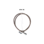 Turbo Oil Feed Line 48" Steel Braided 4AN 90 Degree Straight Hose - Image 10