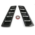 2PCS Universal Car Hood Vent Louver Scoop Cover Air Flow Intake Cooling Panel - Image 5