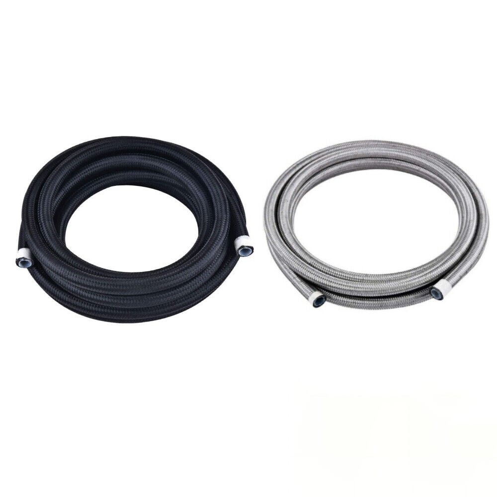 6391ace427ade714b70fb966024ae804 Fuel Hose Oil Gas Line 4AN 6AN 8AN 10AN 12AN Nylon/Stainless Steel PTFE Braided - Image 1