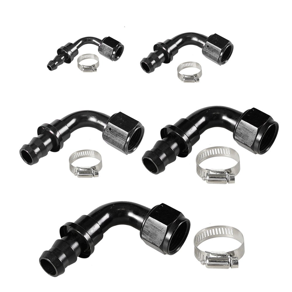 6_dcc0d109-926f-4470-b1ad-36a84edd2609 2PCS 4AN 6AN 8AN 10AN 12AN 0°/45°/90°/180° Push Lock Hose End Fitting Fuel Line Adaptor - Image 1