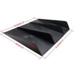 Black Rear Bumper Diffuser Shark ABS 4-Fin Spoiler Lip Splitter For Mazda Miata - Image 2