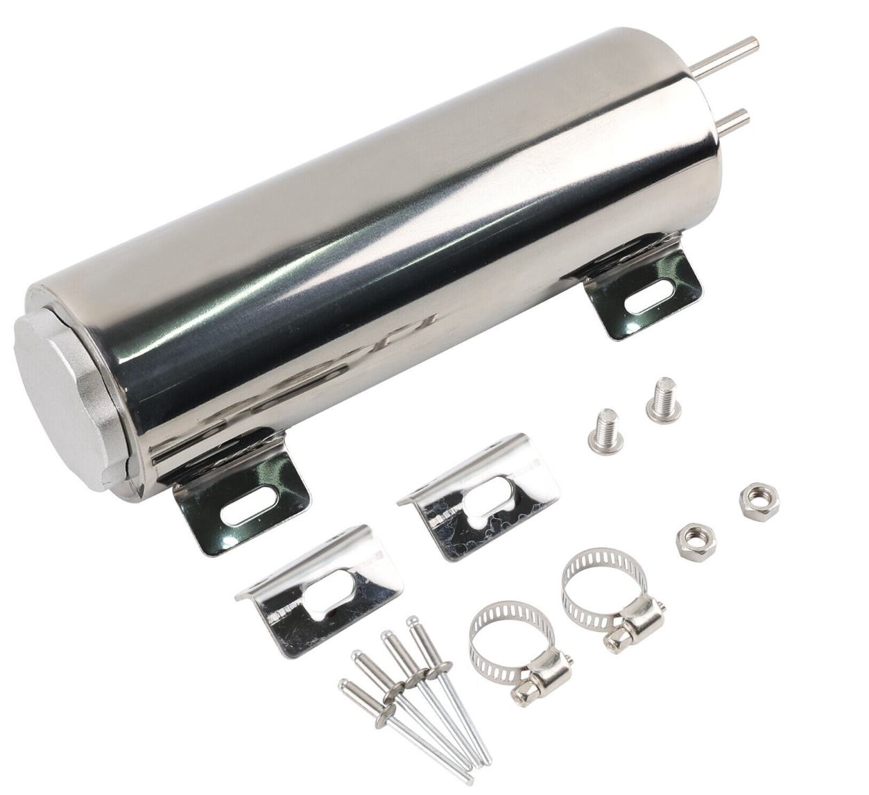 ntlwdwp_2022120616542150xue Polished Stainless Steel 20-24-32-50OZ Radiator Coolant Overflow Puke Tank Can - Image 1