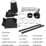 99-06 Chevy GMC V8 4.8L/5.3L/6.0L 4 inches Cold Air Intake Kit+Heat Shield - Image 9