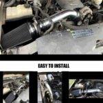 99-06 Chevy GMC V8 4.8L/5.3L/6.0L 4 inches Cold Air Intake Kit+Heat Shield - Image 11