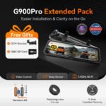 WOLFBOX G900Pro 12MP WiFi Touch Screen Rear View Mirror Dash Cam Smart Mirror RHD - Image 11