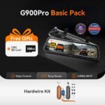 WOLFBOX G900Pro 12MP WiFi Touch Screen Rear View Mirror Dash Cam Smart Mirror RHD - Image 10