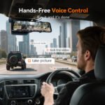 WOLFBOX G900Pro 12MP WiFi Touch Screen Rear View Mirror Dash Cam Smart Mirror RHD - Image 5