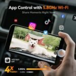 WOLFBOX G900Pro 12MP WiFi Touch Screen Rear View Mirror Dash Cam Smart Mirror RHD - Image 4